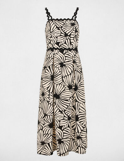 robe midi droite imprimee multicolore femme Robe midi droite imprimée multicolore femme