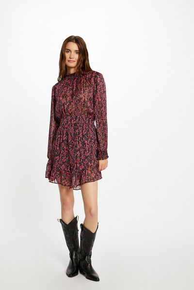 Robe cintrée imprimé floral multico femme