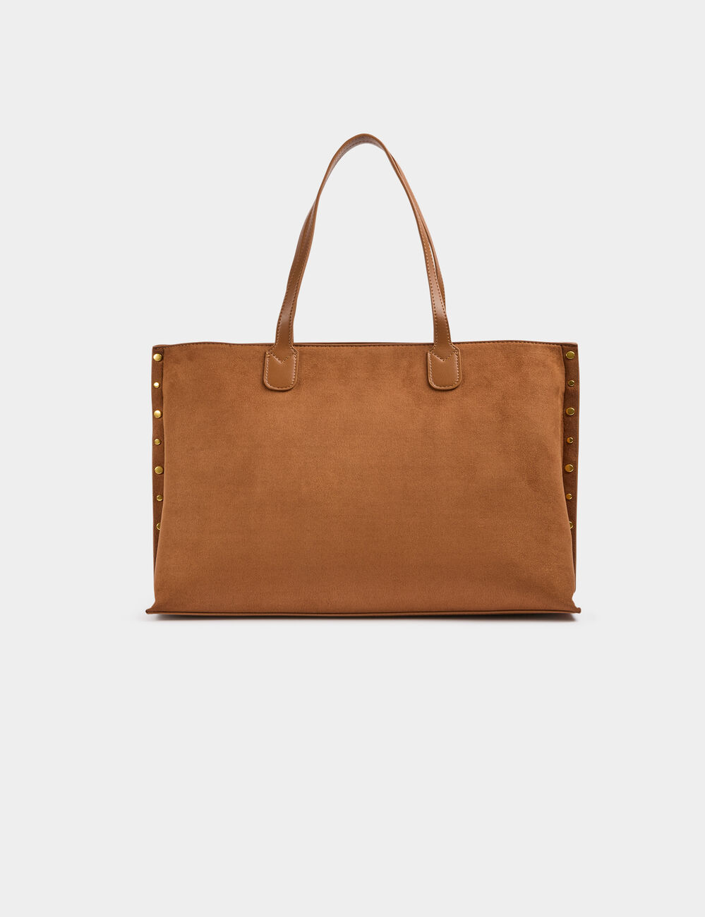 Sac cabas clout&eacute; camel femme