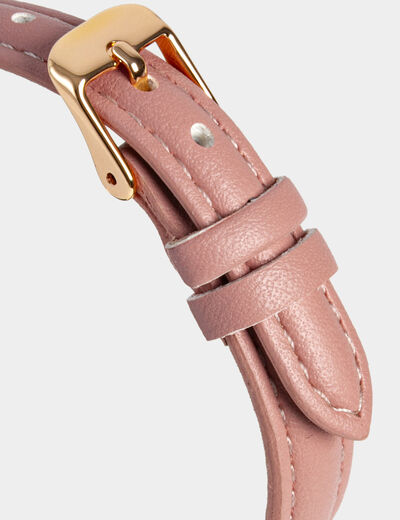 Montre rose femme