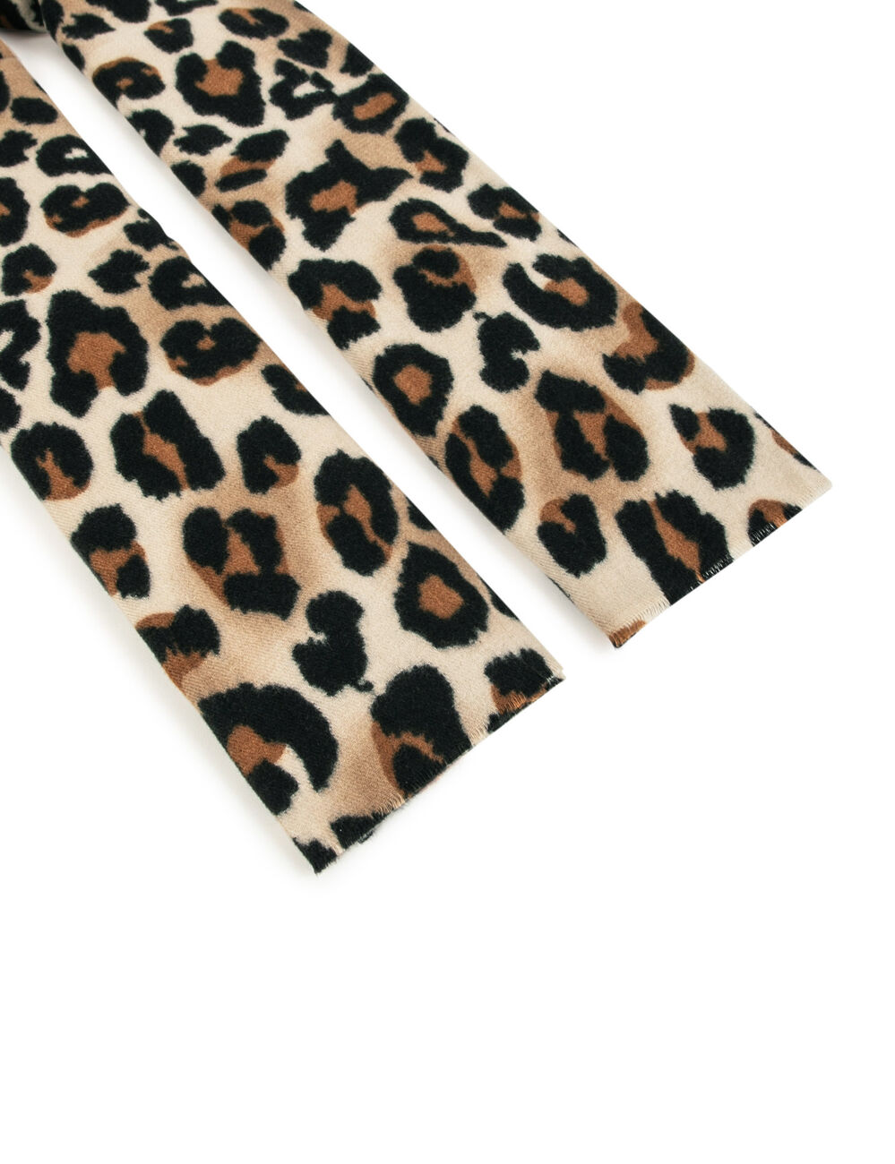Écharpe imprimé léopard sable femme