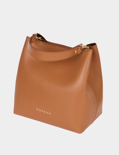 Sac sceau similicuir camel femme