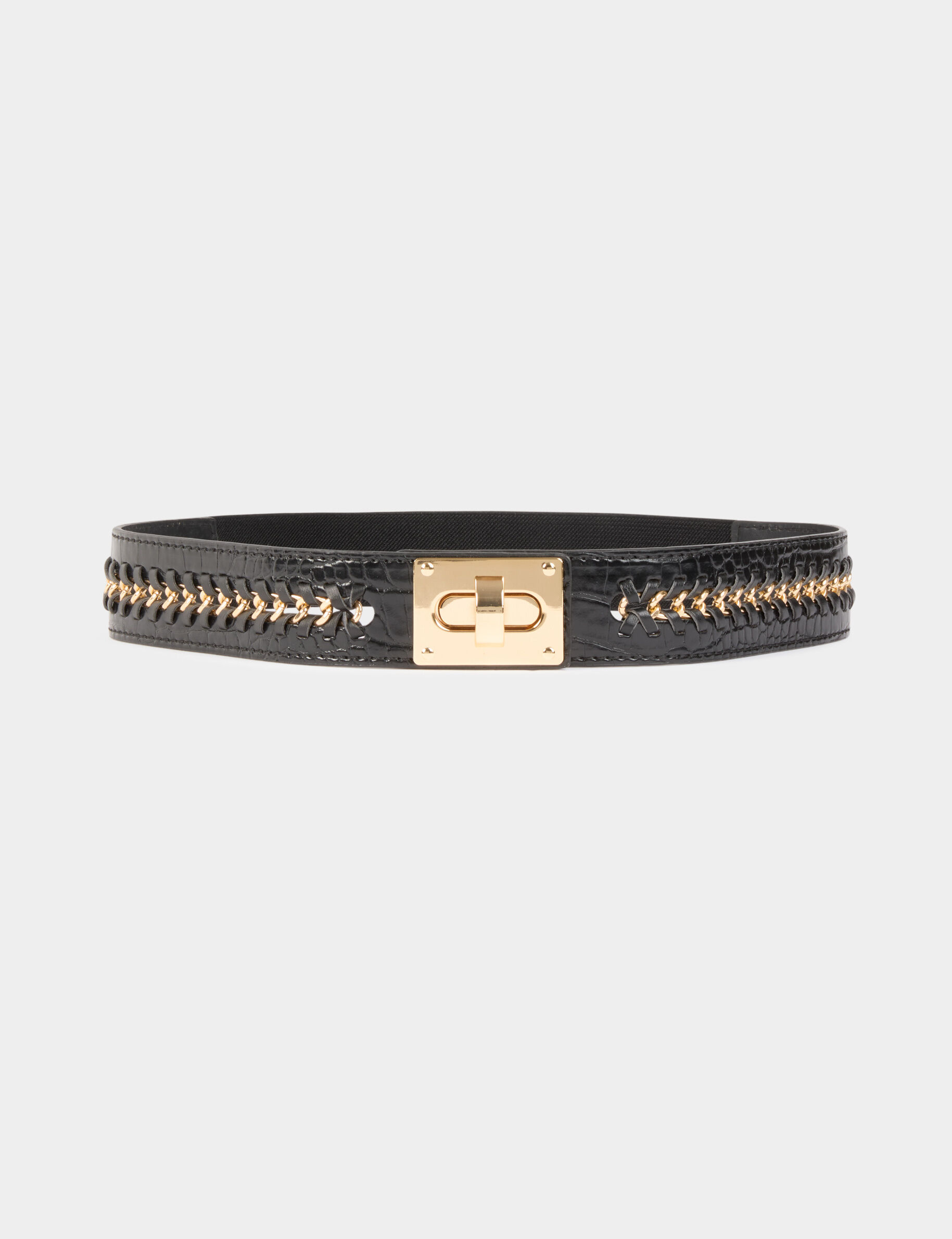 Ceinture large élastique femme