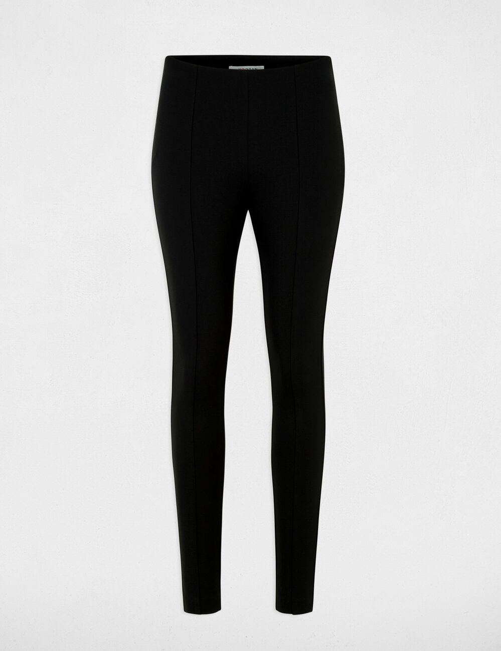 Pantalon legging uni noir femme