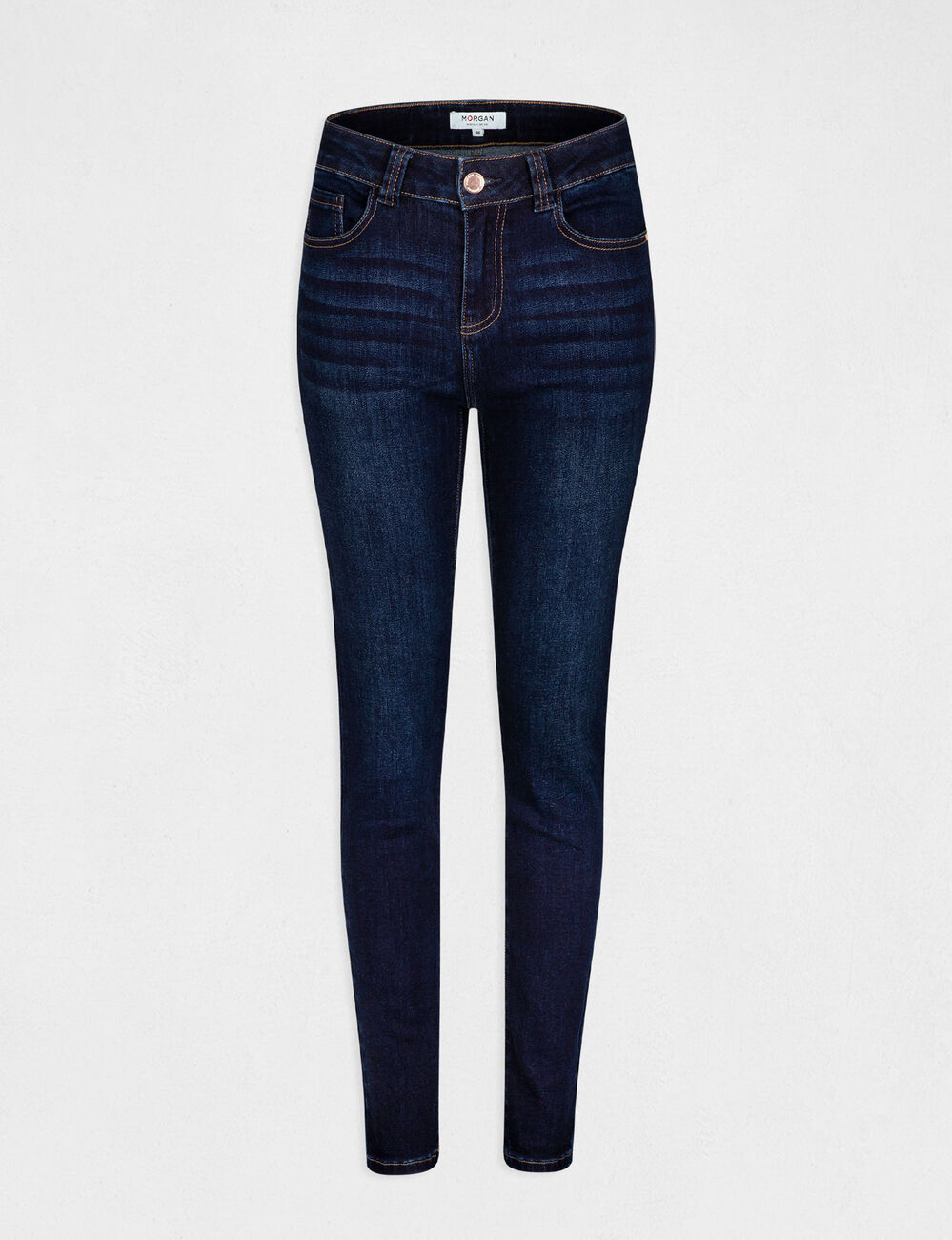 Jeans slim taille haute denim stone femme