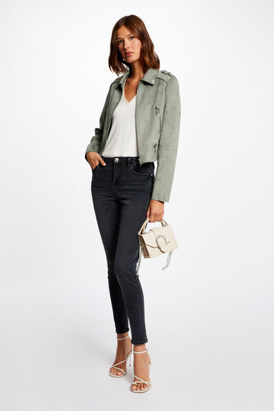 Jeans skinny taille standard jean stone femme