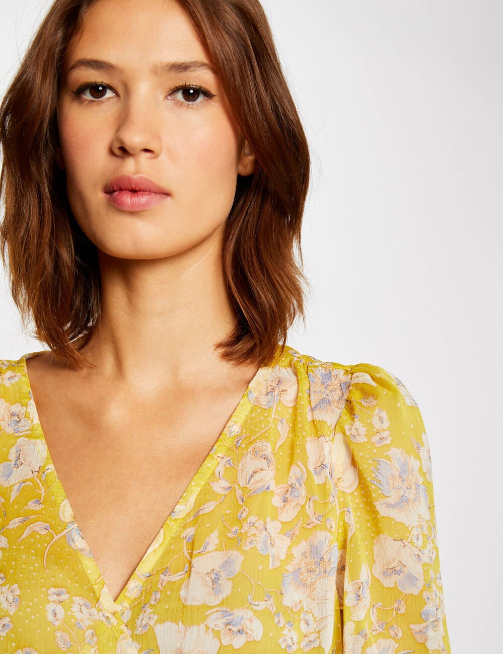 ECELEN ENSEMBLE DE VETEMENTS Deux Pièces Femme,Vêtement Bureau Manches Longues Veste à Revers,Manteau Décontracté Jaune - Prêt-à-Porter