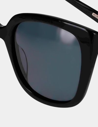 Lunettes de soleil carrées noir femme
