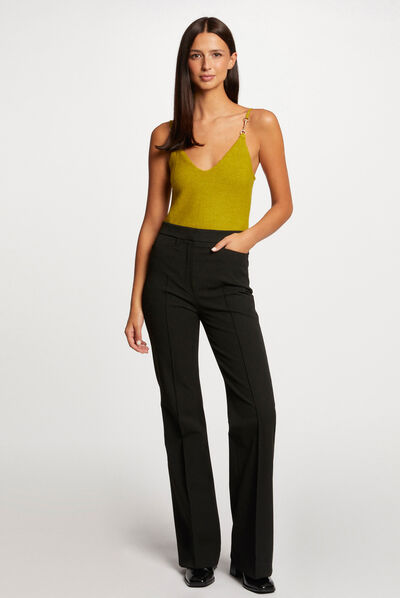 Débardeur pull avec ornements anis femme