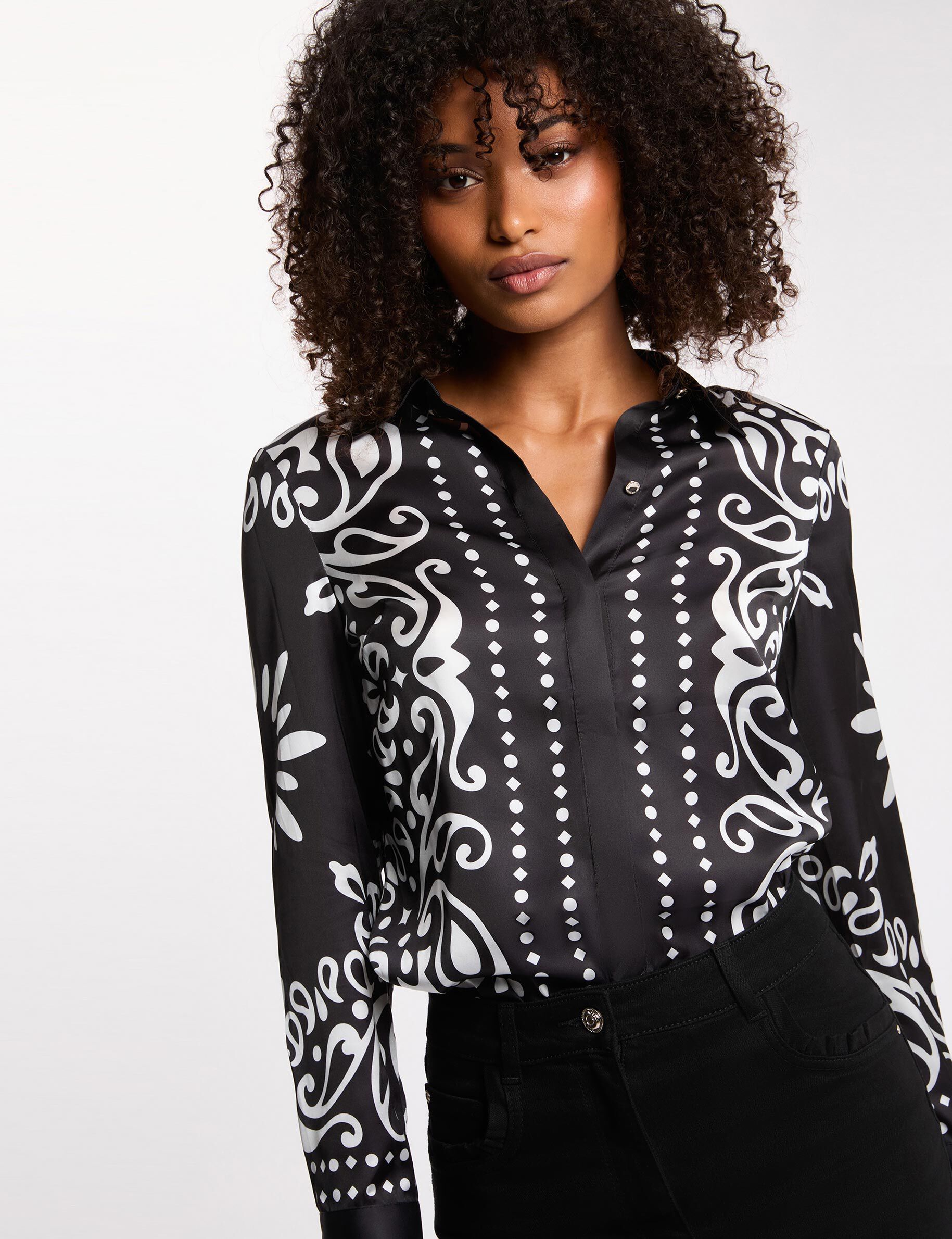 Chemise fluide imprimée femme