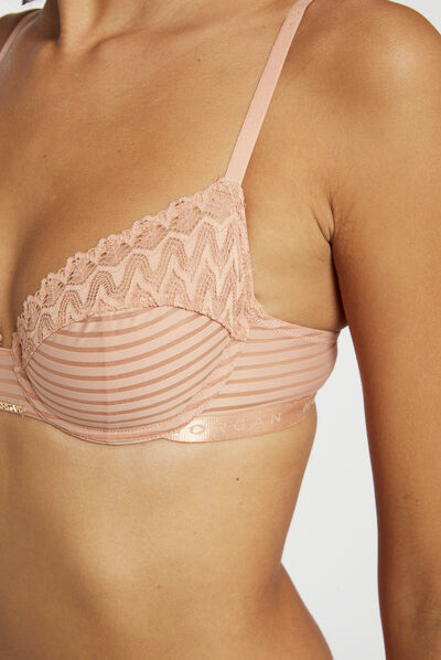 Soutien-gorge armatures beige femme