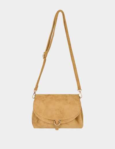 Sac souple su&eacute;dine beige femme