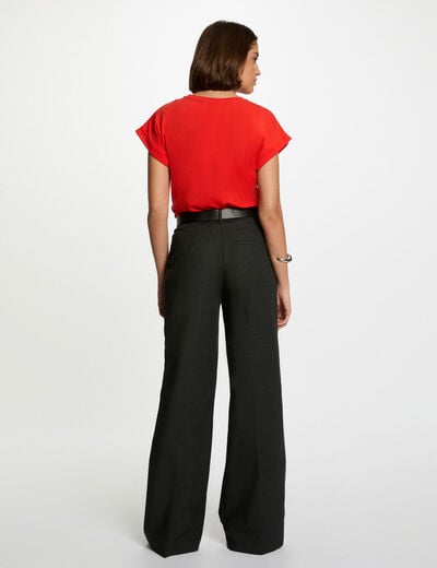 T-shirt manches courtes orange femme