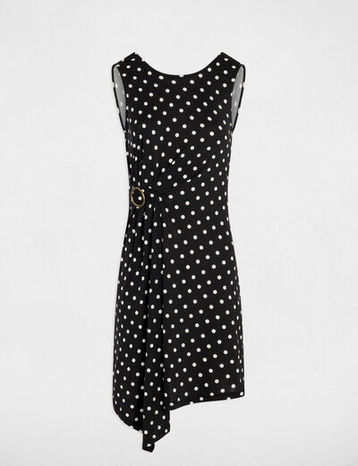 Robe courte sans manches multicolore femme