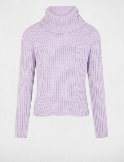 Lot De 2 Pulls Femme En Laine - Tailles 4-5 - Couleurs Parme/noir Et Verdâtre - Occasion Très Bon état