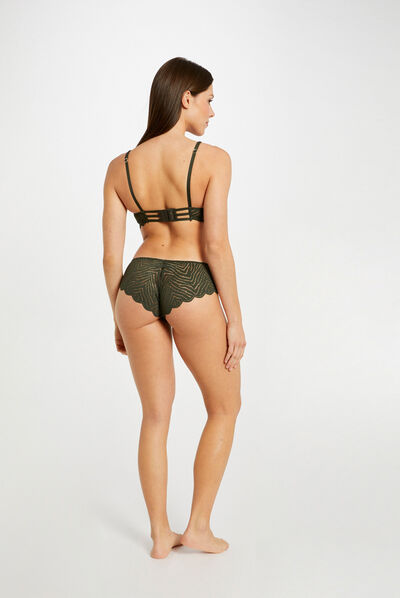 Soutien-gorge coques vert kaki femme