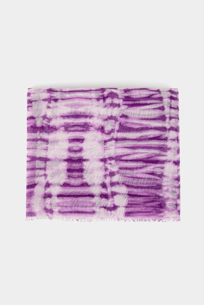 Foulard  violet fonce femme