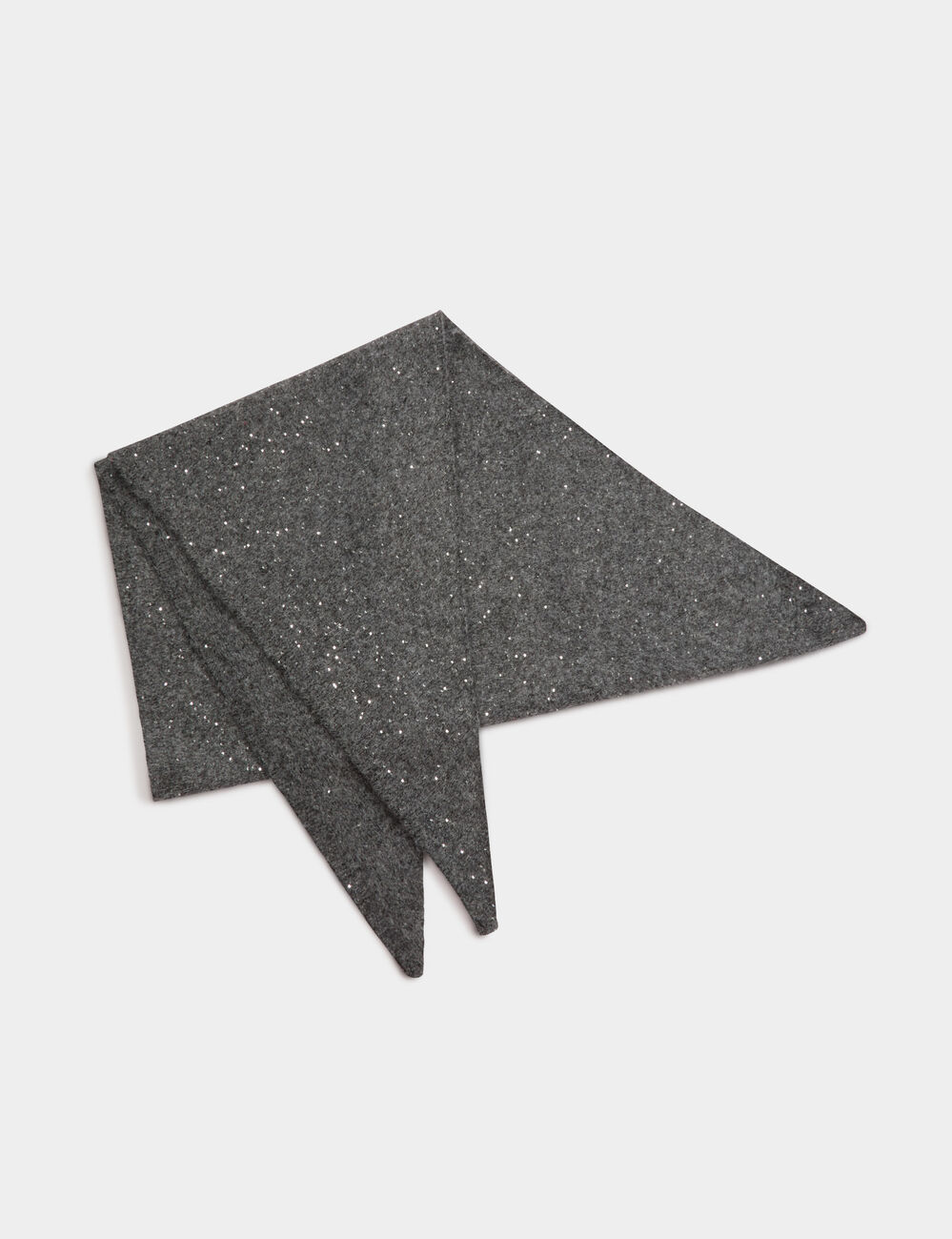 &Eacute;charpe triangle gris moyen femme