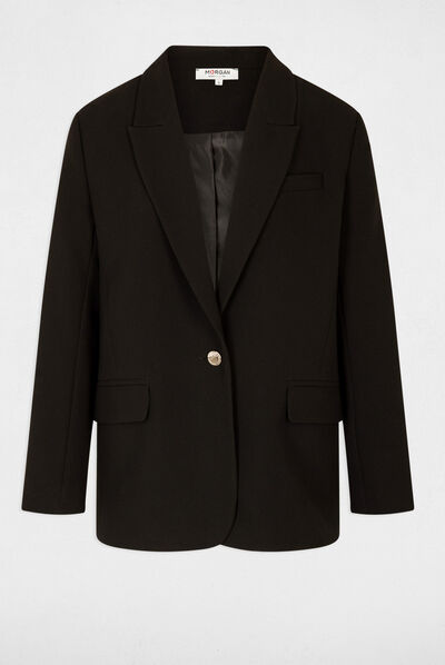 Veste tailleur oversize noir femme