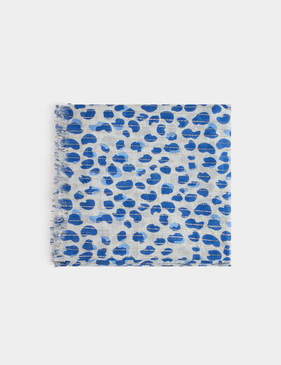 Foulard à pois multicolore femme