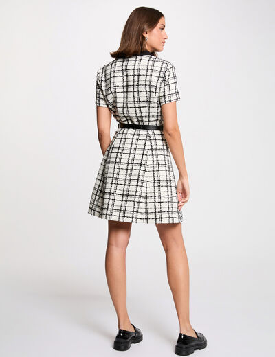 Robe courte &eacute;vas&eacute;e multicolore femme