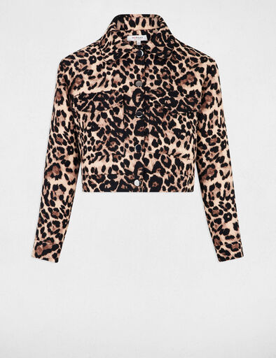 veste courte imprimee multicolore femme Veste courte imprimée multicolore femme