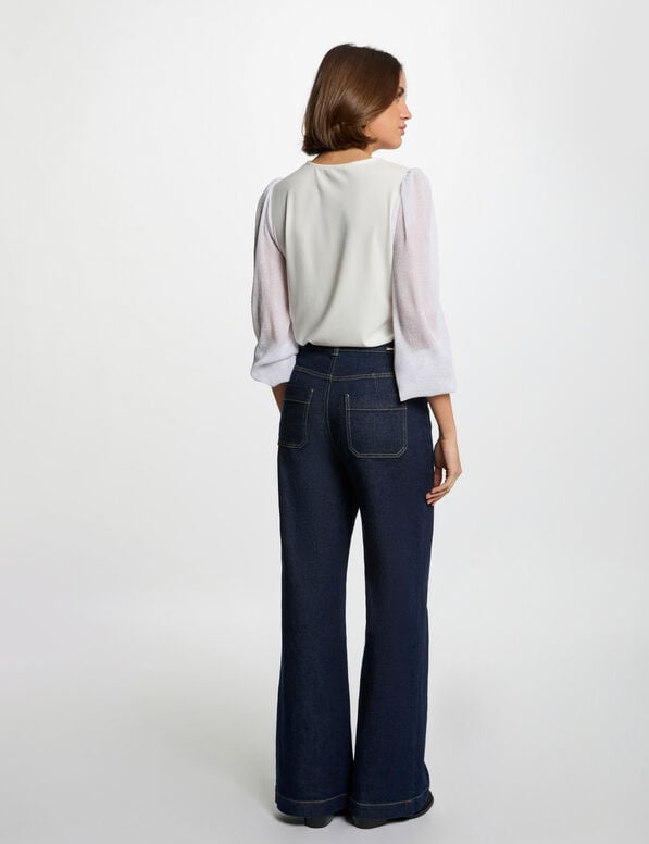 t shirt manches longues blanc femme T-shirt manches longues blanc femme