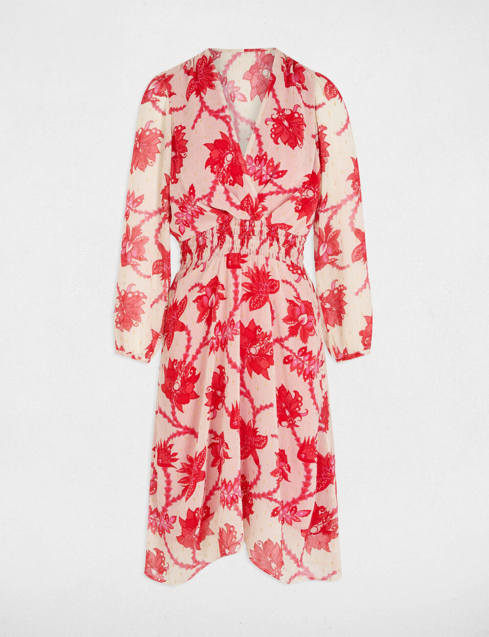 Robe &eacute;vas&eacute;e imprim&eacute;e multicolore femme