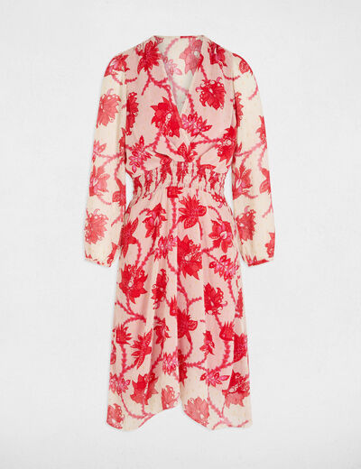Robe &eacute;vas&eacute;e imprim&eacute;e multicolore femme