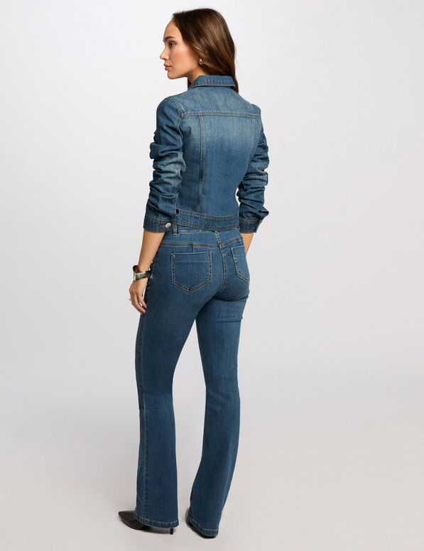 veste courte en jean denim stone femme Veste courte en jean denim stone femme