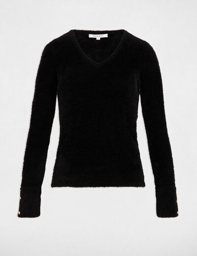 pull morgan pull col roulÃ© noire femme