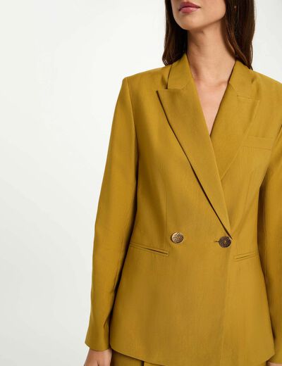 Veste manches longues vert kaki femme