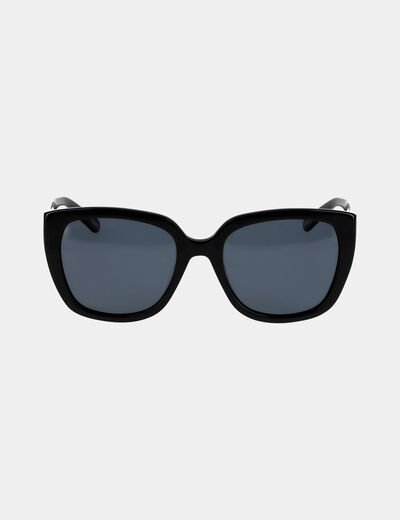Lunettes de soleil carrées noir femme