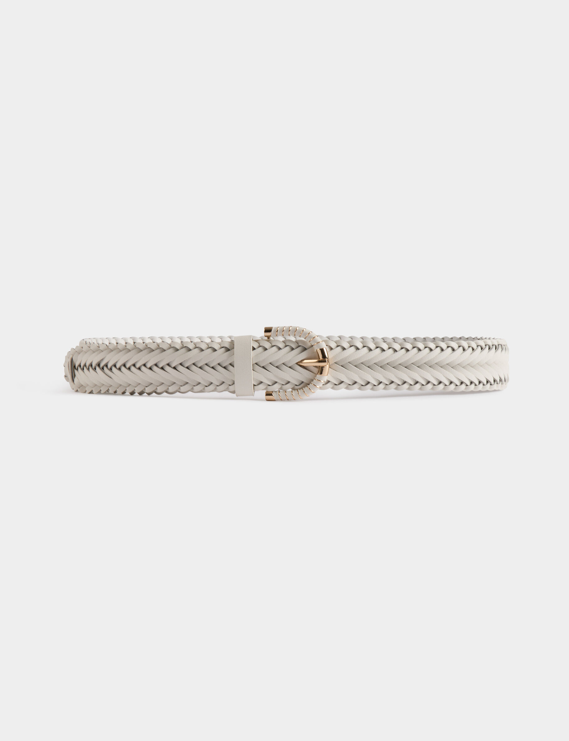 Ceinture tressée ivoire femme - Morgan - Modalova