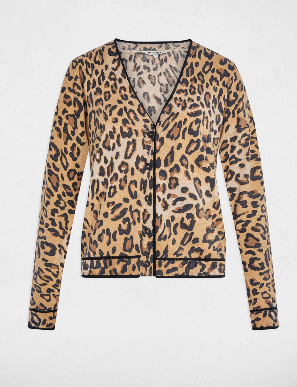 Gilet ajust&eacute; col rond sable femme