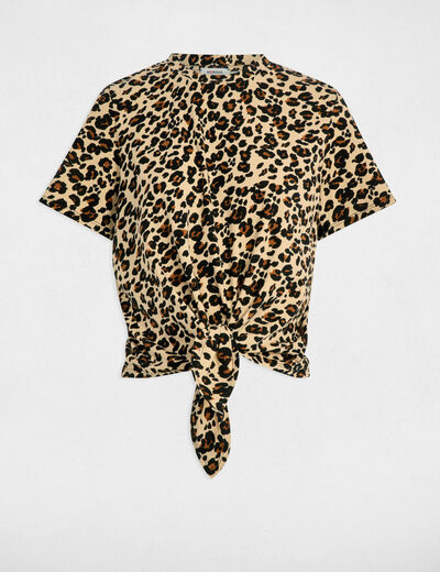 T-shirt manches courtes multicolore femme