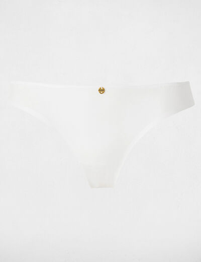 Tanga blanc femme