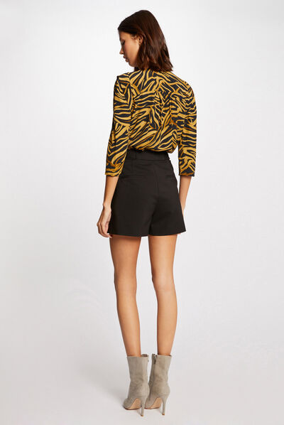 Chemise manches 3/4 imprimé abstrait multico femme