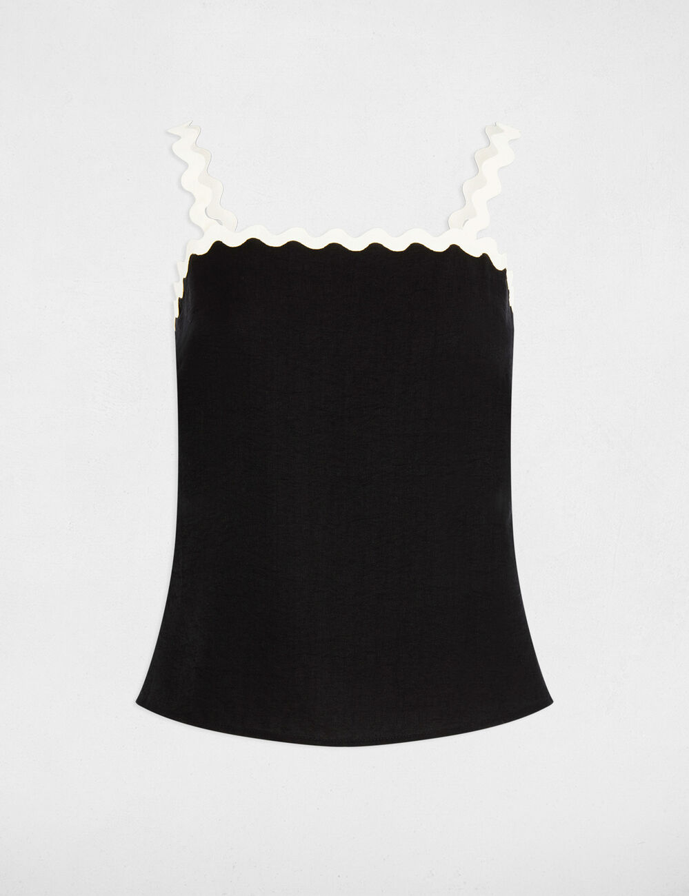 Top ajust&eacute; noir femme