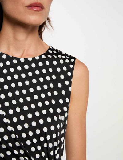 Robe longue sans manches multicolore femme