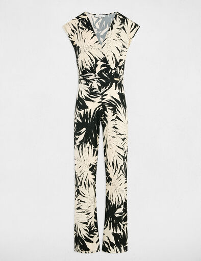 Combinaison longue imprimée multicolore femme