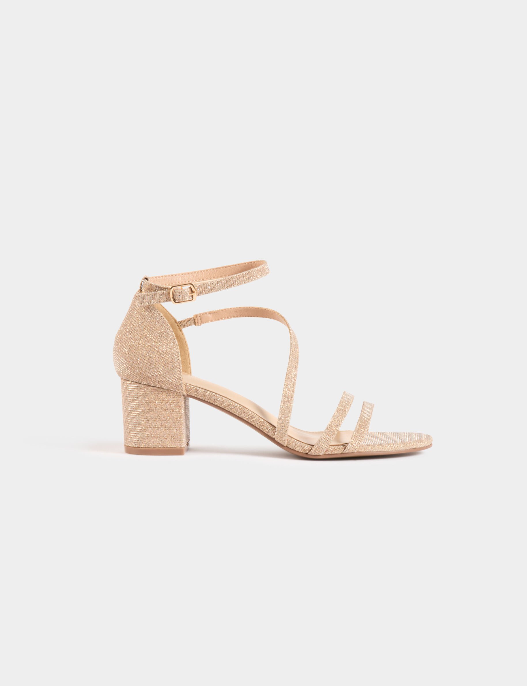 Sandales à talons métallisées - Morgan - Modalova