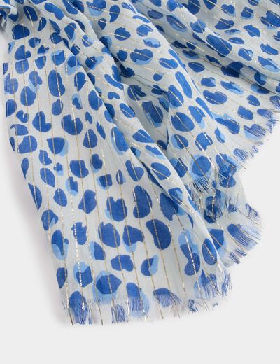 Foulard à pois multicolore femme
