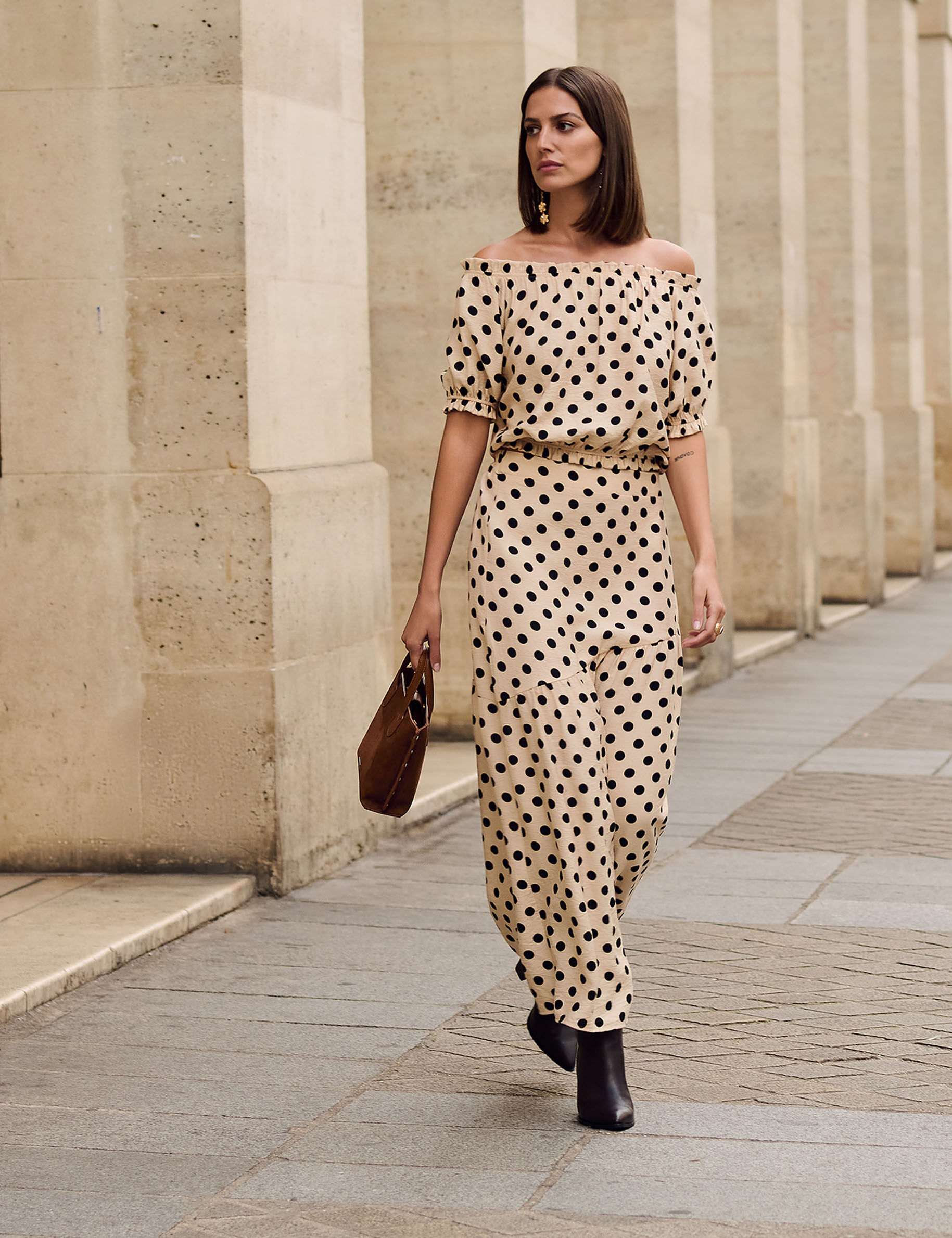 Jupe longue ajustée femme - vue 1