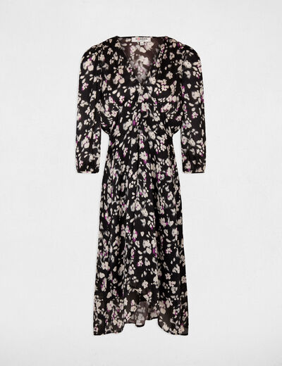 Robe droite imprim&eacute; floral multico femme