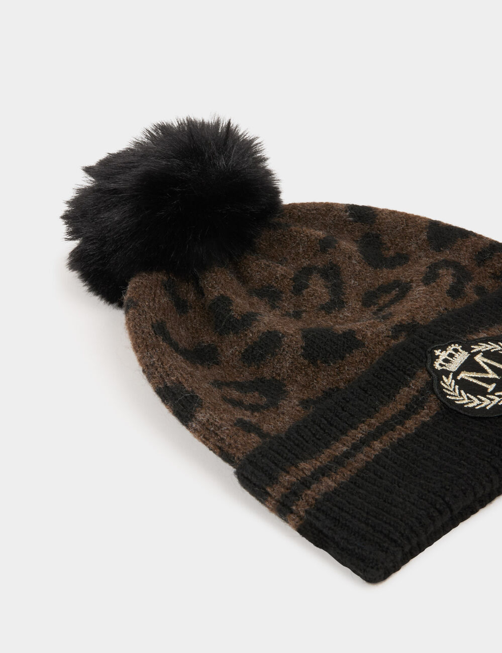 Bonnet aspect laineux multicolore femme