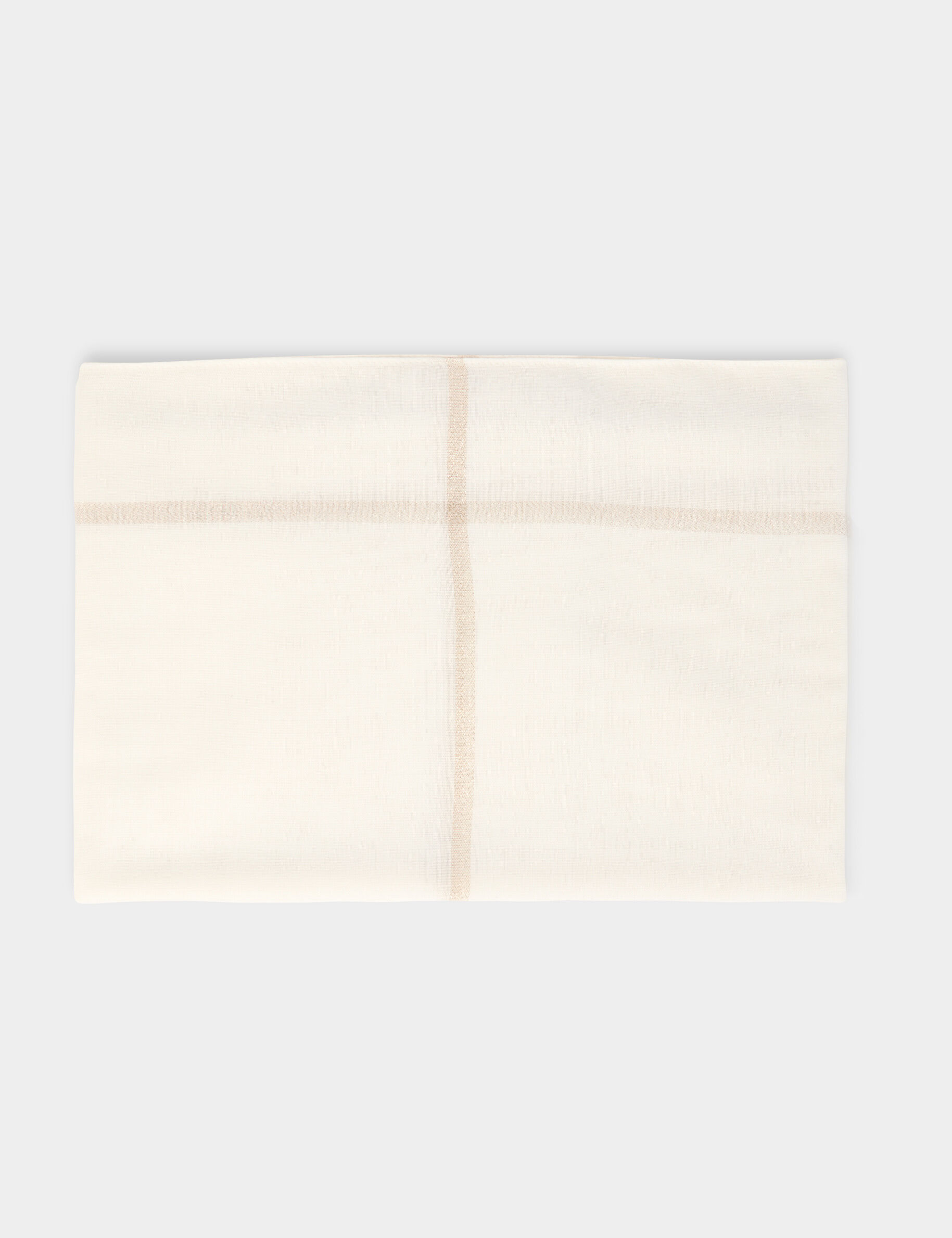 Foulard à carreaux ivoire femme - Morgan - Modalova