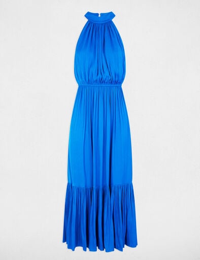 robe longue evasee fluide bleu electrique femme Robe longue évasée fluide bleu electrique femme