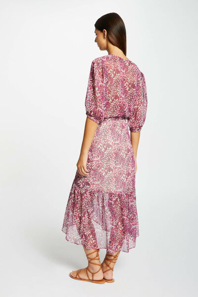 Chemise manches 3/4 imprimé cachemire multico femme