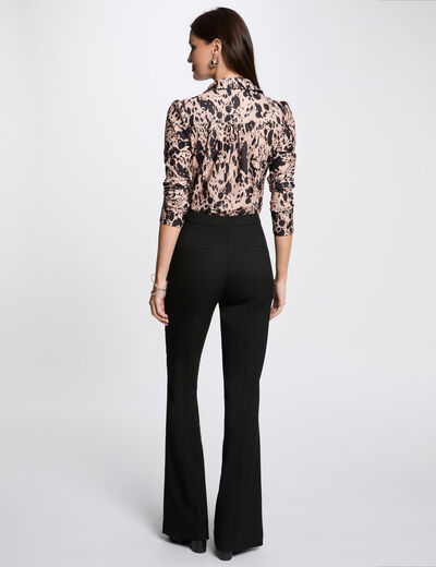 Top manches longues imprimé multicolore femme
